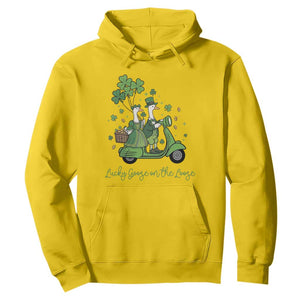 Lucky Goose On The Loose Hoodie St Patricks Day Irish Pride TS12 Daisy Print Your Wear