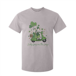 Lucky Goose On The Loose T Shirt For Kid St Patricks Day Irish Pride TS12 Ice Gray Print Your Wear