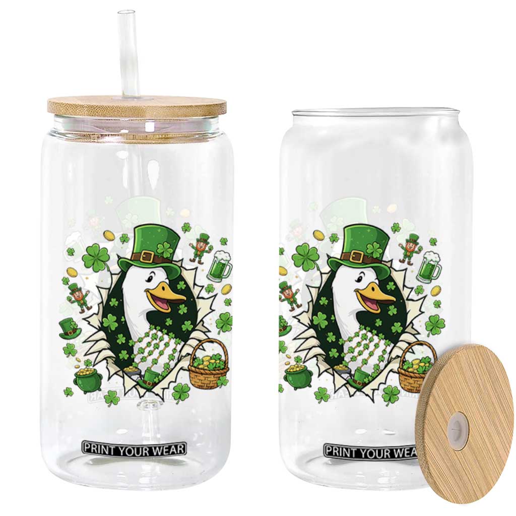 Funny Silly Irish Goose Glass Can St Patricks Day Celebration TS12 Print Your Wear
