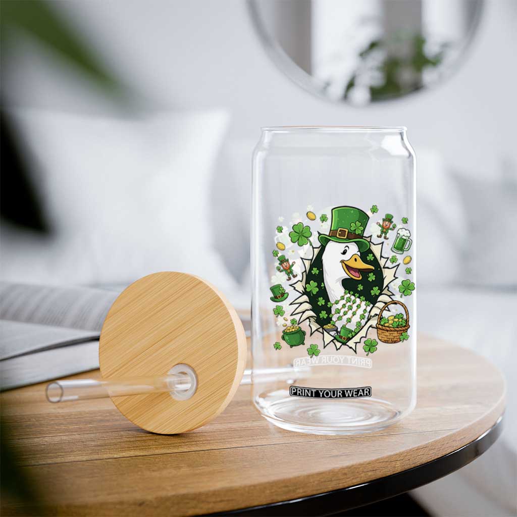 Funny Silly Irish Goose Glass Can St Patricks Day Celebration TS12 Print Your Wear