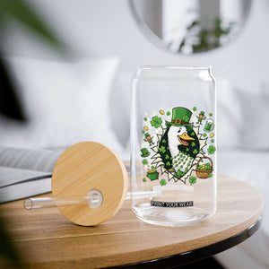 Funny Silly Irish Goose Glass Can St Patricks Day Celebration TS12 Print Your Wear
