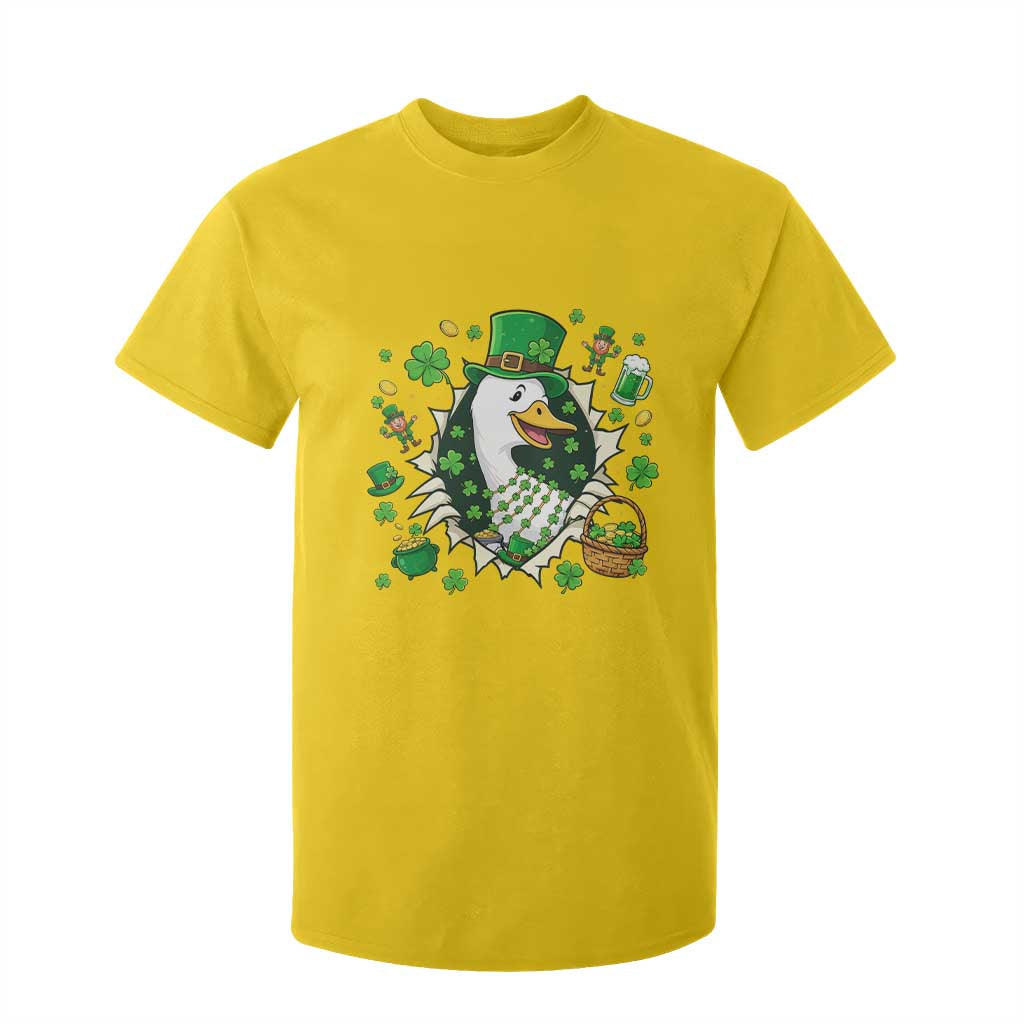 Funny Silly Irish Goose T Shirt For Kid St Patricks Day Celebration TS12 Daisy Print Your Wear