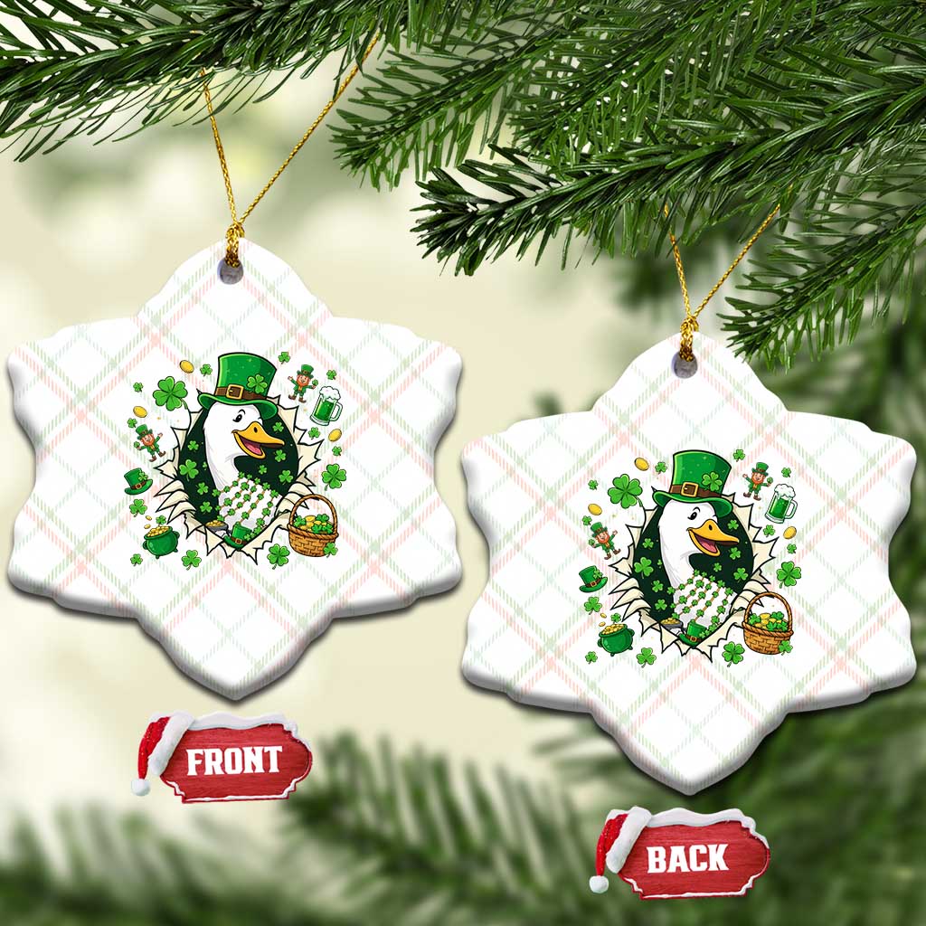 Funny Silly Irish Goose Ceramic Ornament St Patricks Day Celebration TS12 Print Your Wear