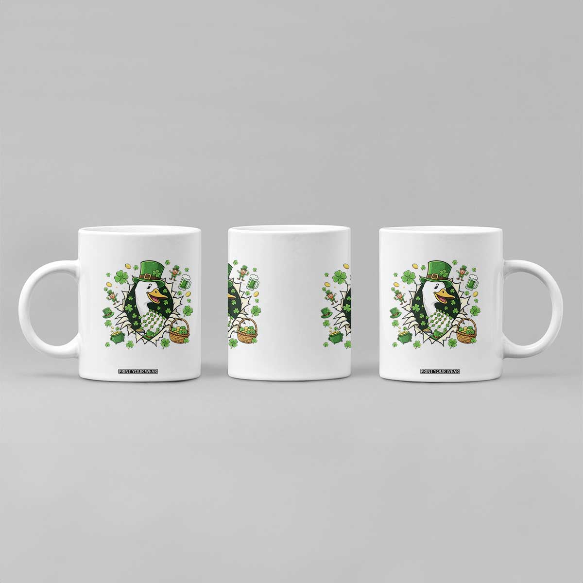Funny Silly Irish Goose Coffee Mug St Patricks Day Celebration TS12 Print Your Wear