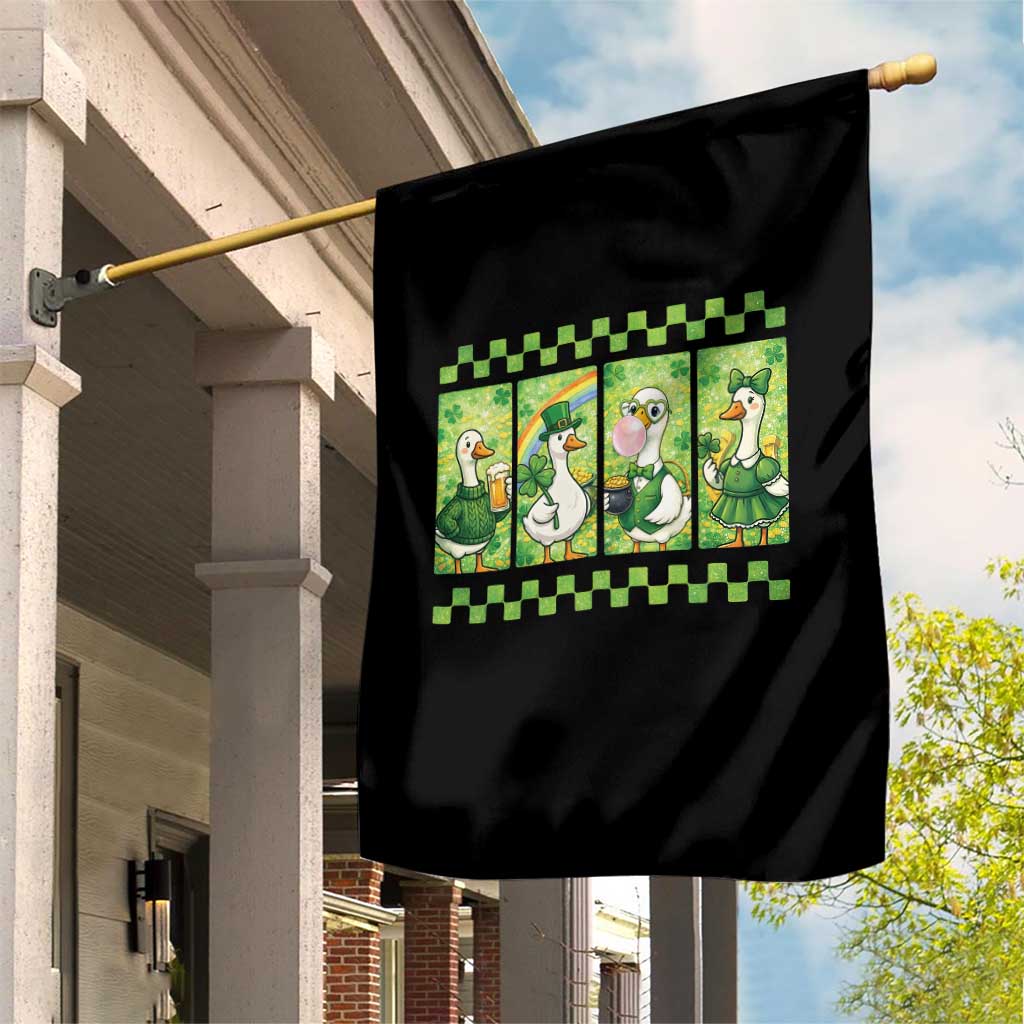 Funny Silly Irish Goose Garden Flag St Patricks Day Goose Lover Gift TS12 Print Your Wear