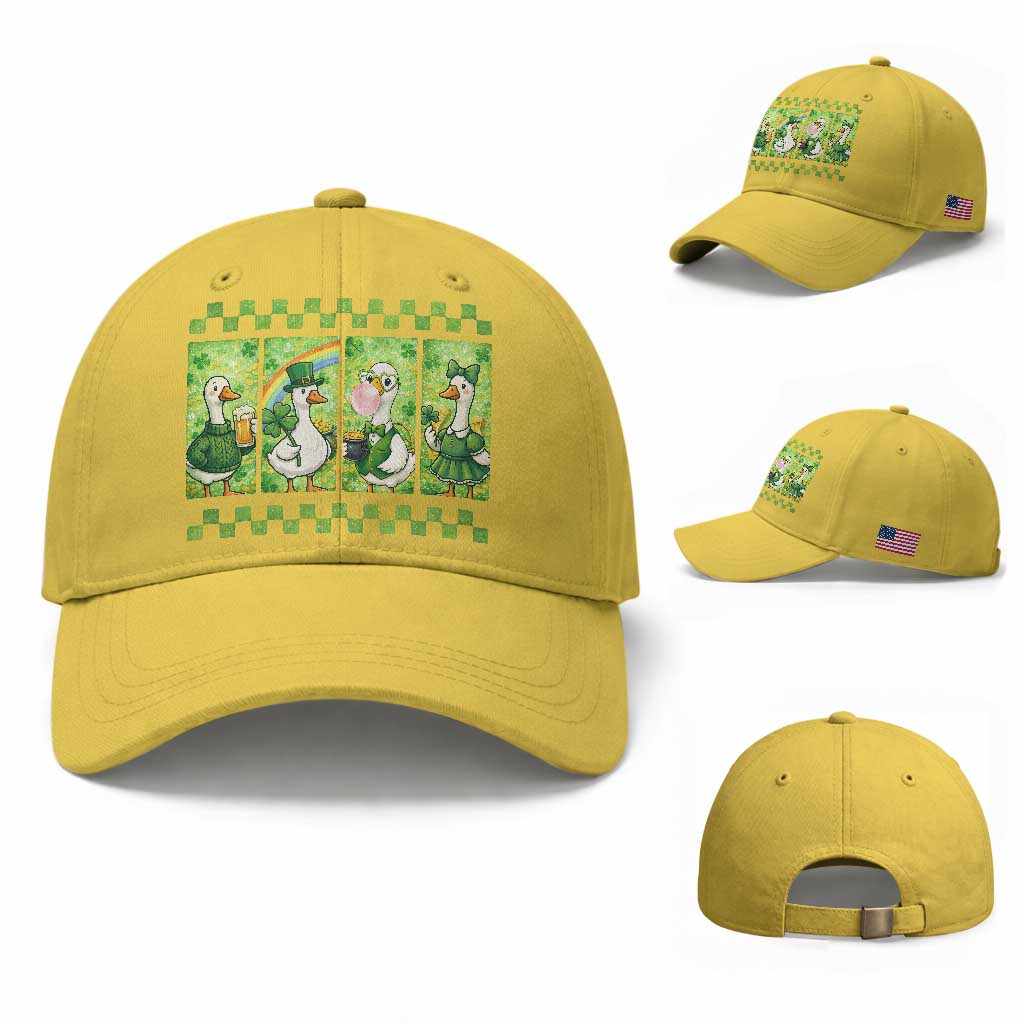 Funny Silly Irish Goose Baseball Cap St Patricks Day Goose Lover Gift TS12 Baseball Cap Universal Fit Yellow Print Your Wear
