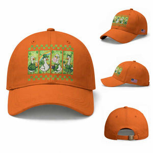Funny Silly Irish Goose Baseball Cap St Patricks Day Goose Lover Gift TS12 Baseball Cap Universal Fit Orange Print Your Wear