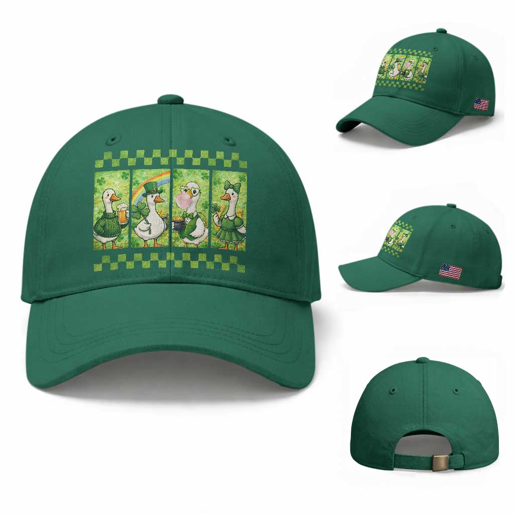 Funny Silly Irish Goose Baseball Cap St Patricks Day Goose Lover Gift TS12 Baseball Cap Universal Fit Irish Green Print Your Wear