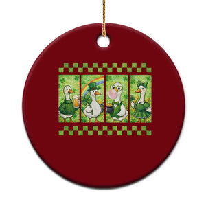 Funny Silly Irish Goose Ceramic Ornament St Patricks Day Goose Lover Gift TS12 1pc Red Print Your Wear