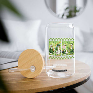 Funny Silly Irish Goose Glass Can St Patricks Day Goose Lover Gift TS12 Print Your Wear