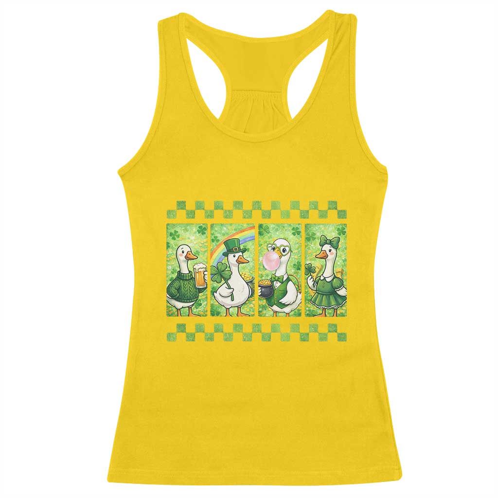 Funny Silly Irish Goose Racerback Tank Top St Patricks Day Goose Lover Gift TS12 Daisy Print Your Wear