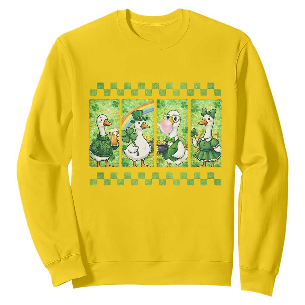 Funny Silly Irish Goose Sweatshirt St Patricks Day Goose Lover Gift TS12 Daisy Print Your Wear