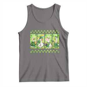 Funny Silly Irish Goose Tank Top St Patricks Day Goose Lover Gift TS12 Deep Heather Print Your Wear