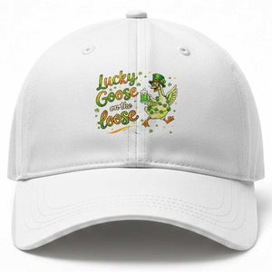 Retro Clover Duck Baseball Cap Lucky Goose On The Loose TS12 Print Your Wear