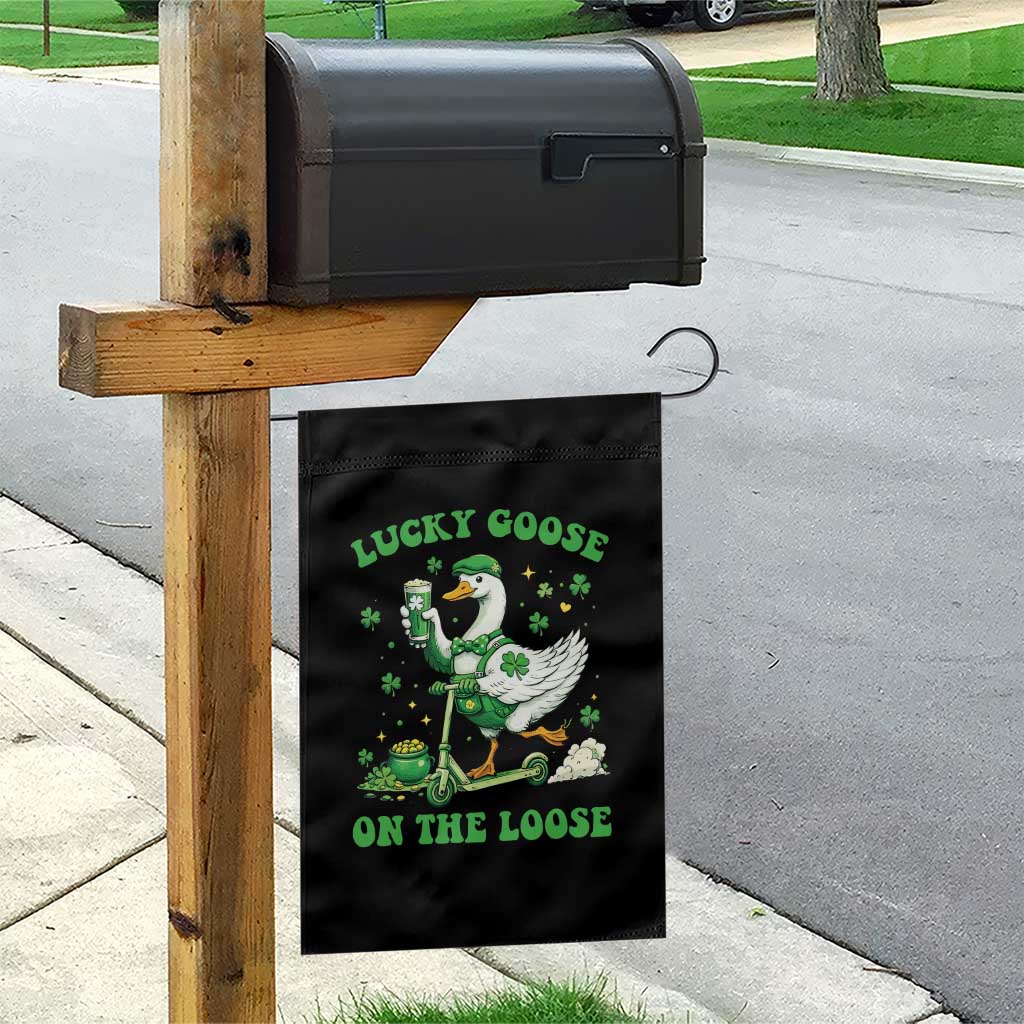 Funny Irish Goose Lover Garden Flag Lucky Goose On The Loose TS12 Print Your Wear