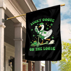 Funny Irish Goose Lover Garden Flag Lucky Goose On The Loose TS12 Print Your Wear