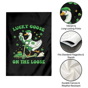 Funny Irish Goose Lover Garden Flag Lucky Goose On The Loose TS12 Print Your Wear