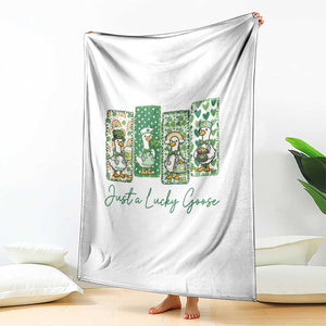Just A Lucky Goose Nurse Throw Blanket St Patricks Day Gift TS12 Print Your Wear