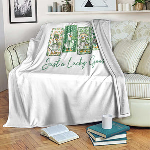 Just A Lucky Goose Nurse Throw Blanket St Patricks Day Gift TS12 Print Your Wear