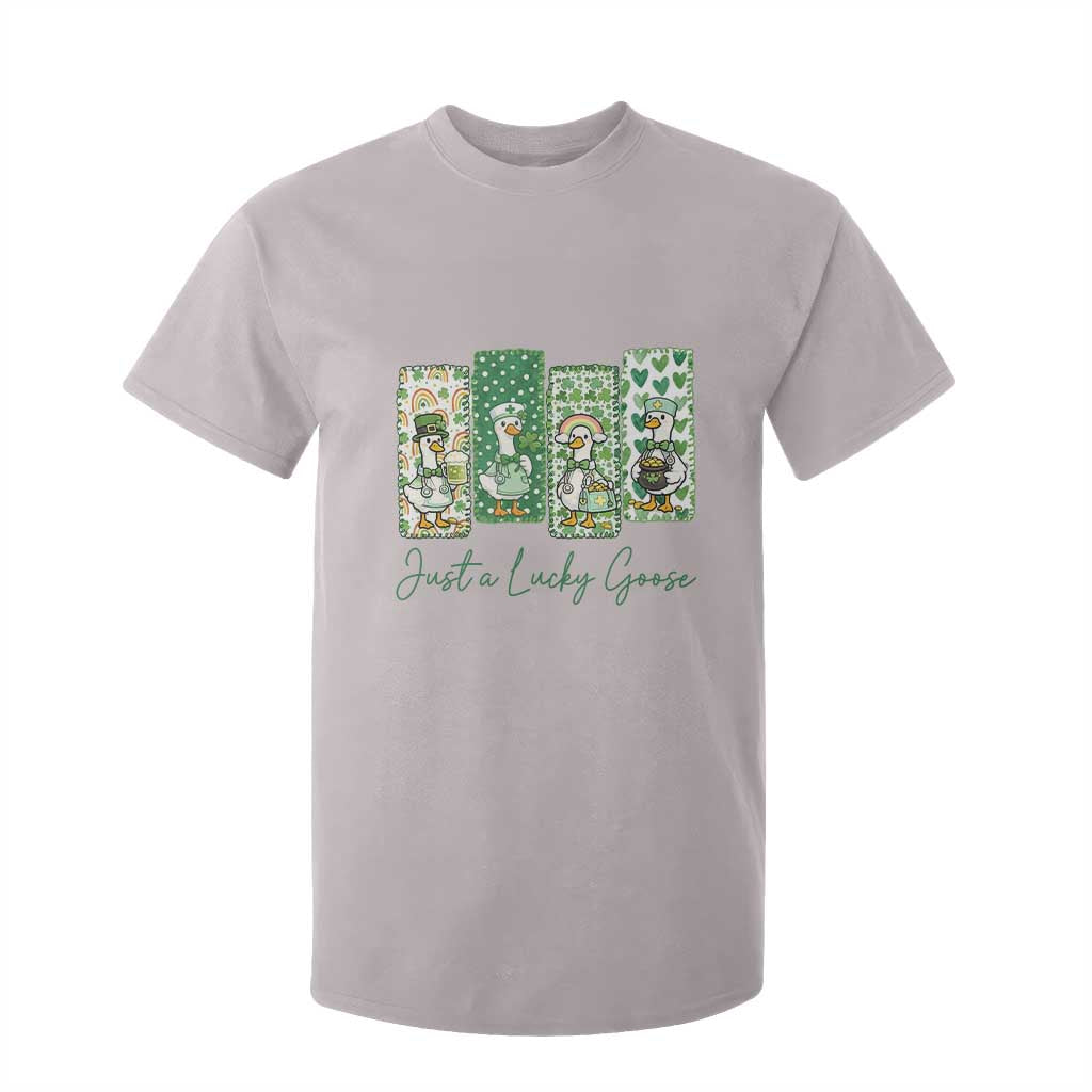Just A Lucky Goose Nurse T Shirt For Kid St Patricks Day Gift TS12 Ice Gray Print Your Wear