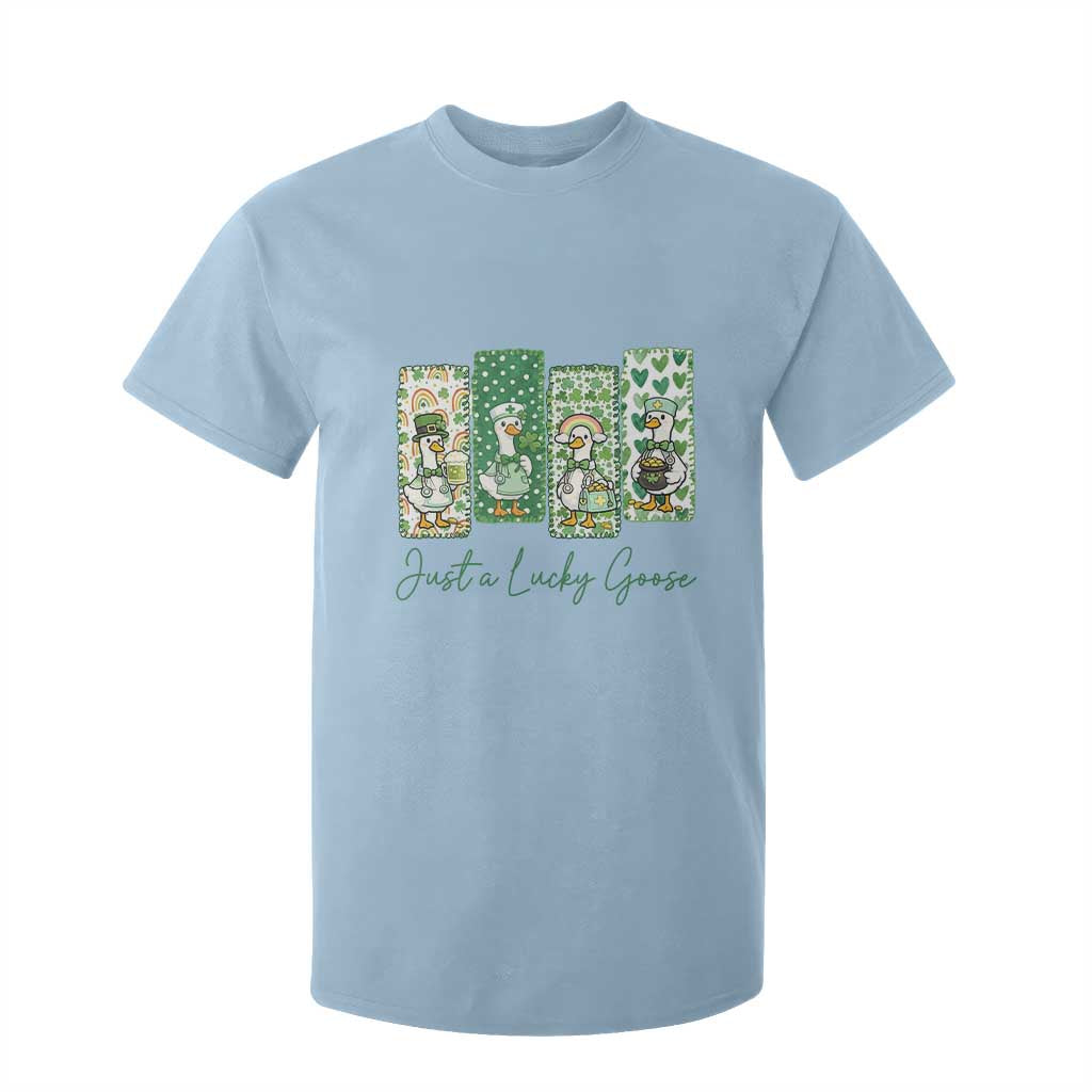 Just A Lucky Goose Nurse T Shirt For Kid St Patricks Day Gift TS12 Light Blue Print Your Wear