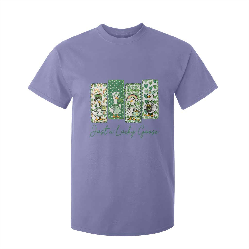 Just A Lucky Goose Nurse T Shirt For Kid St Patricks Day Gift TS12 Violet Print Your Wear