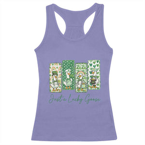 Just A Lucky Goose Nurse Racerback Tank Top St Patricks Day Gift TS12 Violet Print Your Wear