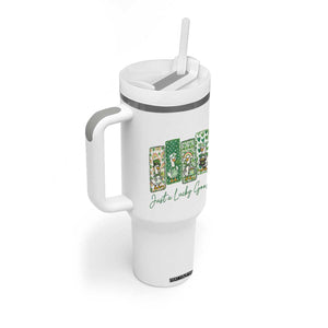 Just A Lucky Goose Nurse Tumbler With Handle St Patricks Day Gift TS12 Print Your Wear