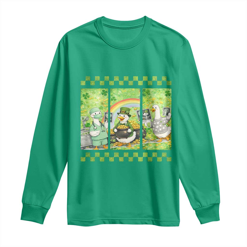 Funny Goose Radiologic Technologist Long Sleeve Shirt St Patricks Day Gift TS12 Irish Green Print Your Wear
