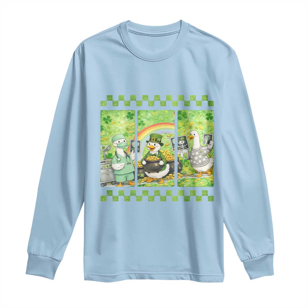 Funny Goose Radiologic Technologist Long Sleeve Shirt St Patricks Day Gift TS12 Light Blue Print Your Wear