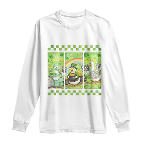 Funny Goose Radiologic Technologist Long Sleeve Shirt St Patricks Day Gift TS12 White Print Your Wear