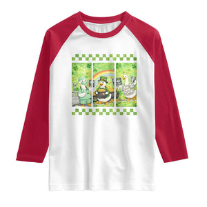 Funny Goose Radiologic Technologist Raglan Shirt St Patricks Day Gift TS12 White Red Print Your Wear