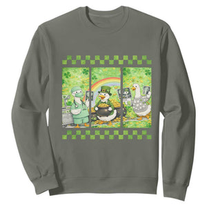 Funny Goose Radiologic Technologist Sweatshirt St Patricks Day Gift TS12 Military Green Print Your Wear