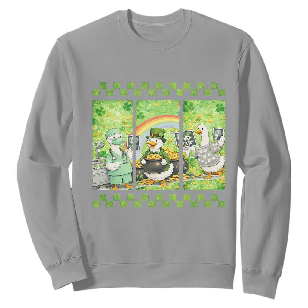 Funny Goose Radiologic Technologist Sweatshirt St Patricks Day Gift TS12 Sport Gray Print Your Wear