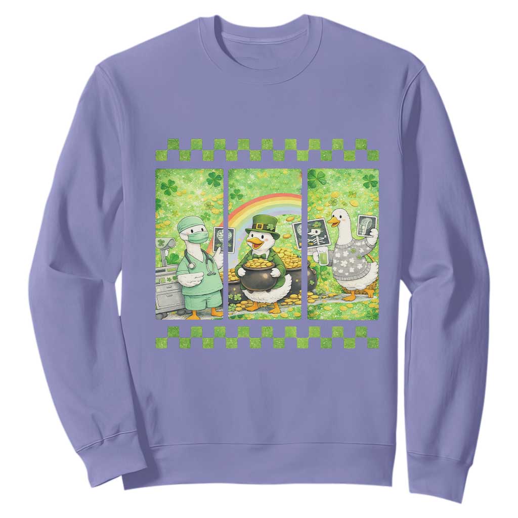Funny Goose Radiologic Technologist Sweatshirt St Patricks Day Gift TS12 Violet Print Your Wear