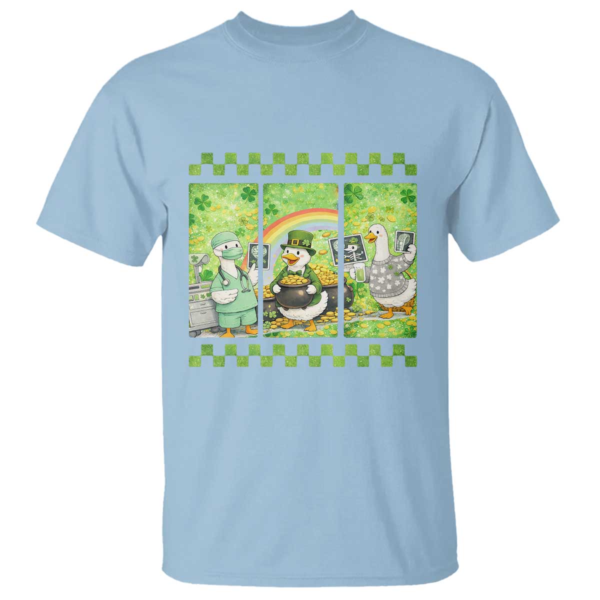 Funny Goose Radiologic Technologist T Shirt St Patricks Day Gift TS12 Light Blue Print Your Wear