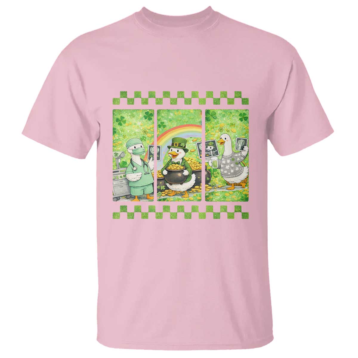 Funny Goose Radiologic Technologist T Shirt St Patricks Day Gift TS12 Light Pink Print Your Wear