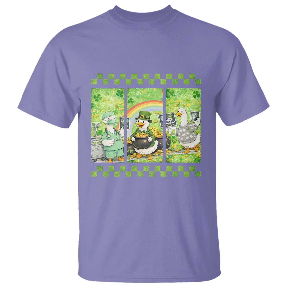 Funny Goose Radiologic Technologist T Shirt St Patricks Day Gift TS12 Violet Print Your Wear