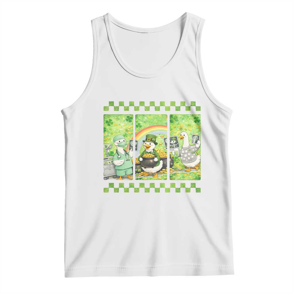 Funny Goose Radiologic Technologist Tank Top St Patricks Day Gift TS12 White Print Your Wear