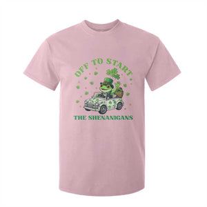 Off To Start The Shenanigans T Shirt For Kid St Patricks Day Frog TS12 Light Pink Print Your Wear