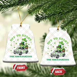 Off To Start The Shenanigans Ceramic Ornament St Patricks Day Frog TS12 Print Your Wear