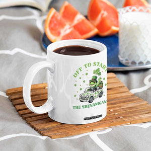 Off To Start The Shenanigans Coffee Mug St Patricks Day Frog TS12 Print Your Wear