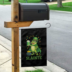 Funny Slainte Irish Frog Beer St Patricks Day Garden Flag TS12 Print Your Wear