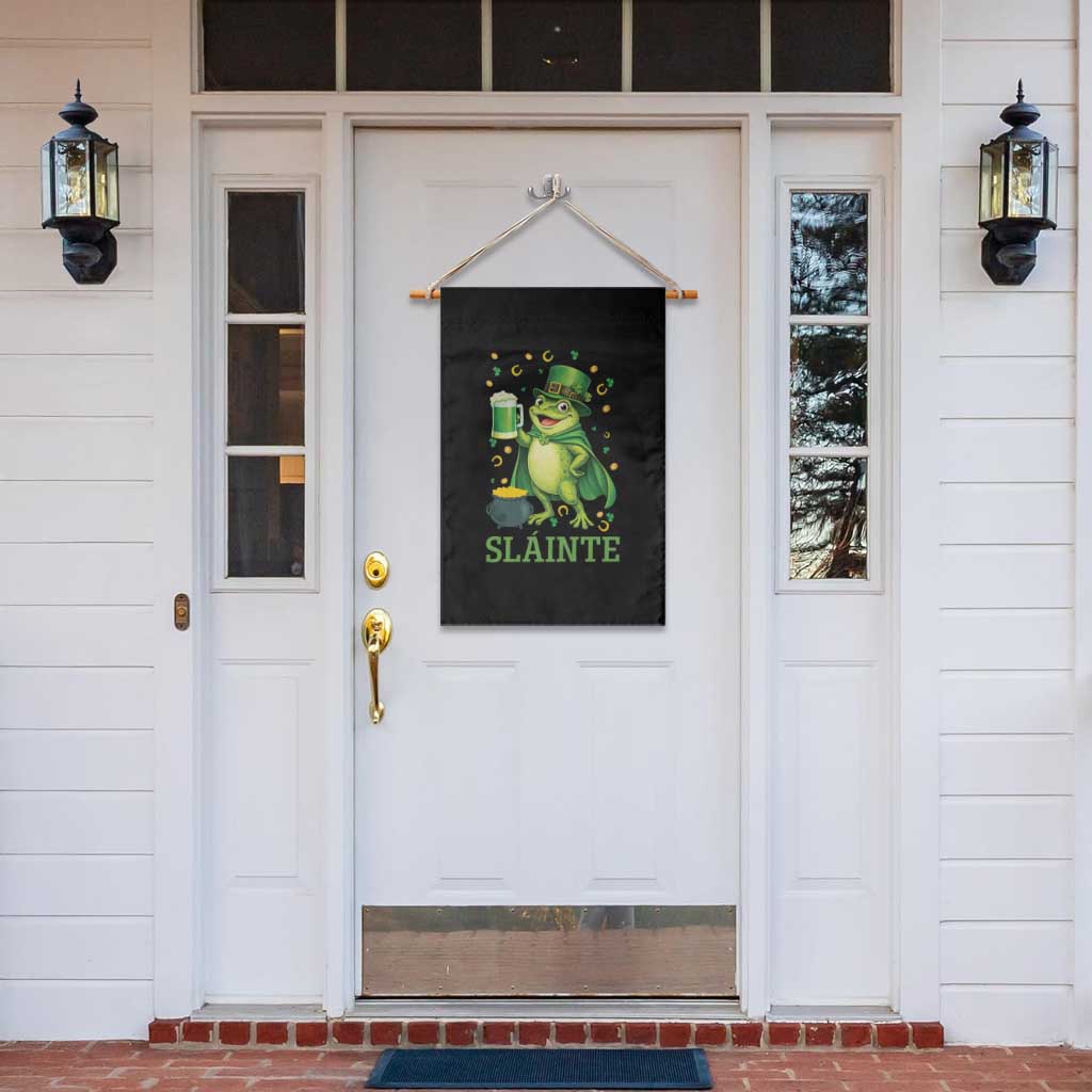 Funny Slainte Irish Frog Beer St Patricks Day Garden Flag TS12 Print Your Wear
