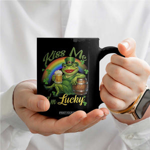 Funny Kiss Me I Am Lucky Coffee Mug St Patricks Day Frog TS12 Print Your Wear