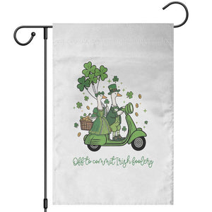 Funny Silly Irish Goose Garden Flag Off To Commit Irish Foolery TS12 White Print Your Wear