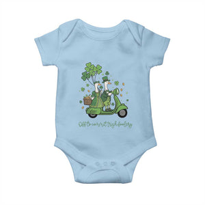 Funny Silly Irish Goose Baby Onesie Off To Commit Irish Foolery TS12 Light Blue Print Your Wear