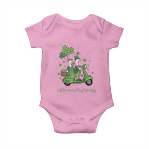 Funny Silly Irish Goose Baby Onesie Off To Commit Irish Foolery TS12 Light Pink Print Your Wear
