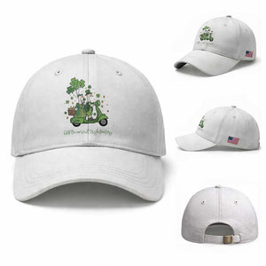 Funny Silly Irish Goose Baseball Cap Off To Commit Irish Foolery TS12 Baseball Cap Universal Fit White Print Your Wear