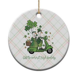 Funny Silly Irish Goose Ceramic Ornament Off To Commit Irish Foolery TS12 1pc Christmas Plaid Print Your Wear
